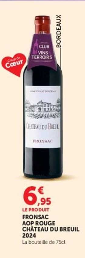 FRONSAC AOP ROUGE CHÂTEAU DU BREUIL 2024