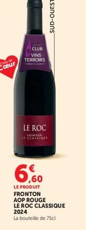 FRONTON AOP ROUGE LE ROC CLASSIQUE 2024