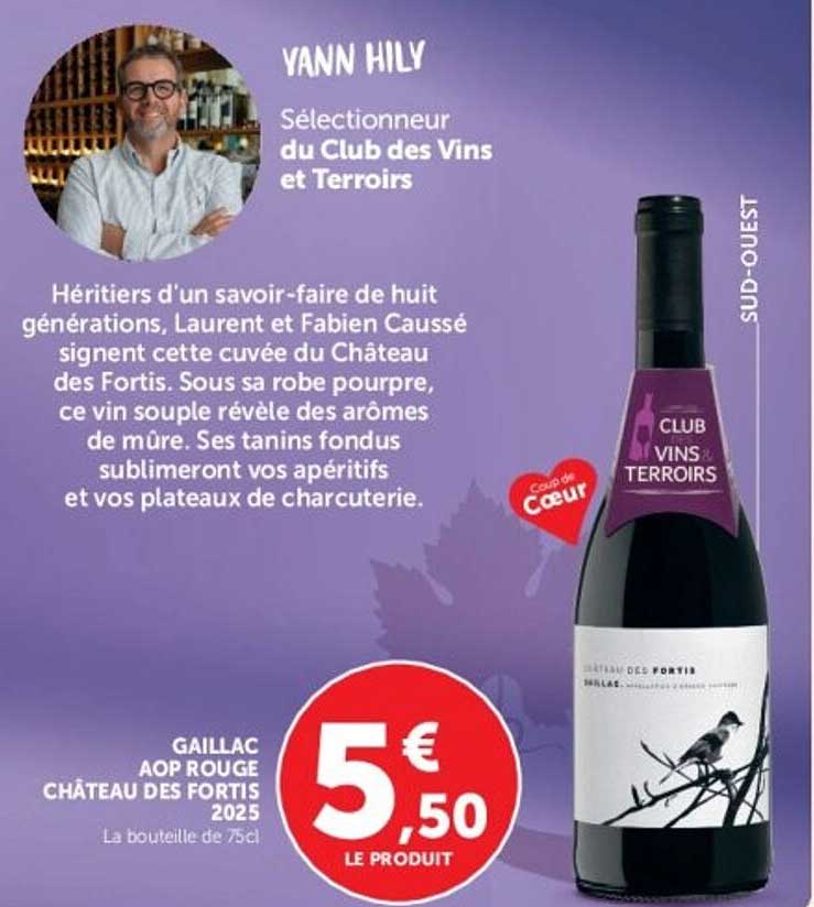 GAILLAC AOP ROUGE CHÂTEAU DES FORTIS 2025