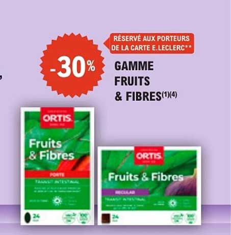 GAMME FRUITS & FIBRES(1)(4)