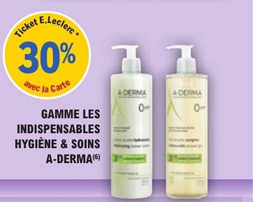 GAMME LES INDISPENSABLES HYGIÈNE & SOINS A-DERMA(6)