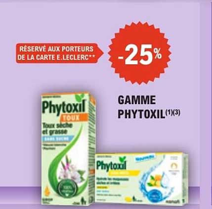 GAMME PHYTOXIL (1)(3)