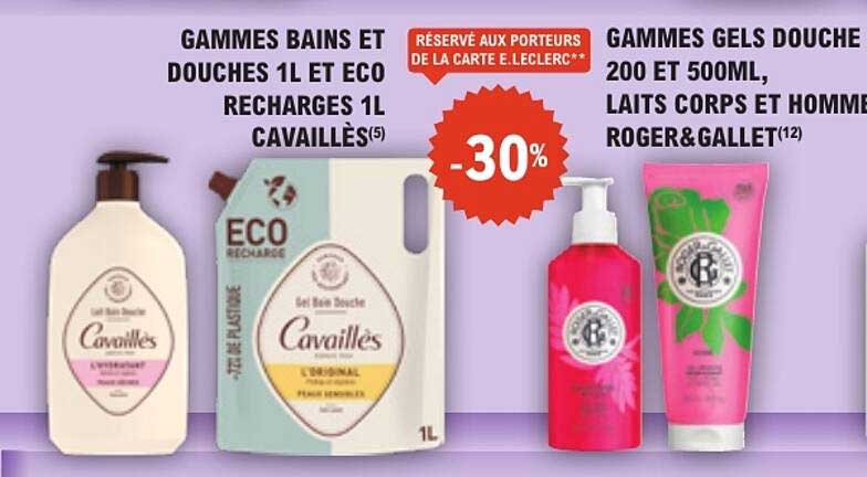 GAMMES BAINS ET DOUCHES 1L ET ECO RECHARGES 1L CAVAILLÈS(5)