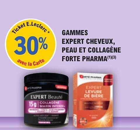GAMMES EXPERT CHEVEUX, PEAU ET COLLAGÈNE FORTE PHARMA(1)(3)