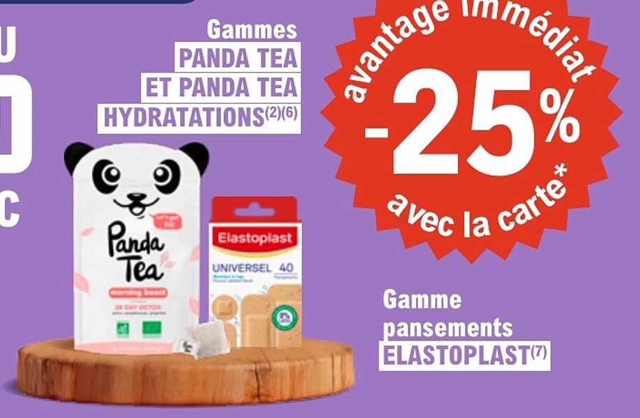 Gammes PANDA TEA ET PANDA TEA HYDRATATIONS(2)(6)