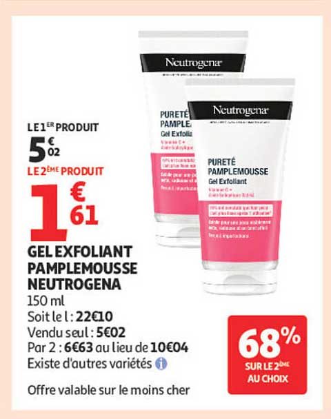 GEL EXFOLIANT PAMPLEMOUSSE NEUTROGENA 150 ml