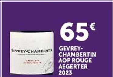 GEVREY-CHAMBERTIN AOP ROUGE AEGERTER 2023