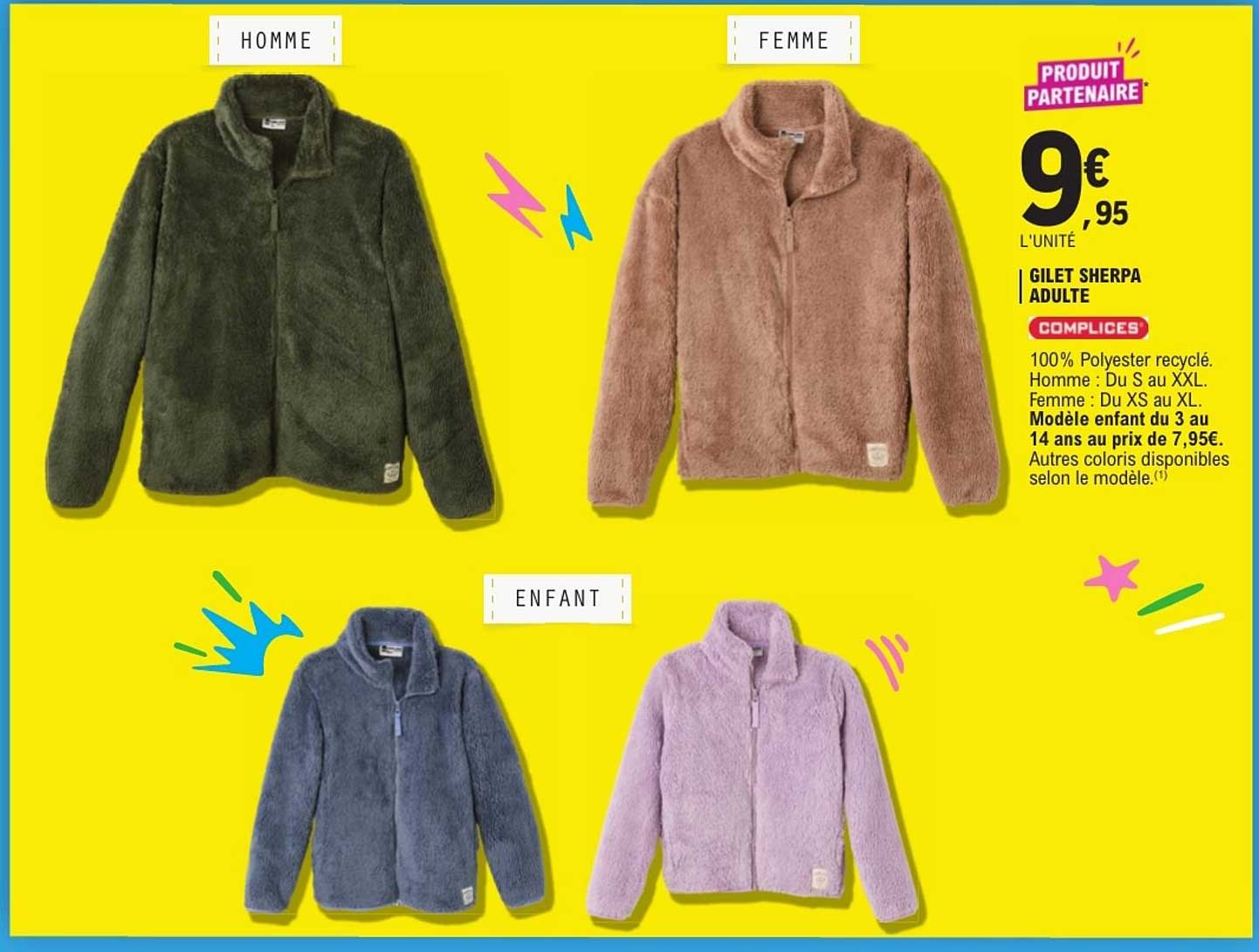 GILET SHERPA ADULTE