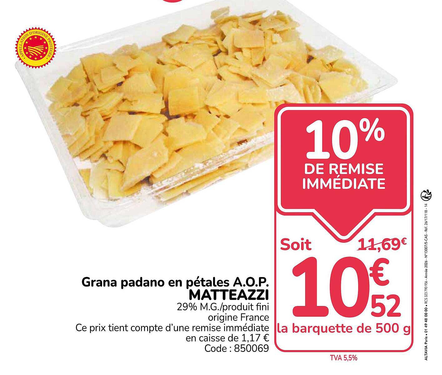 Grana padano en pétales A.O.P. MATTEAZZI