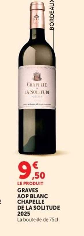 GRAVES AOP BLANC CHAPELLE DE LA SOLITUDE 2025