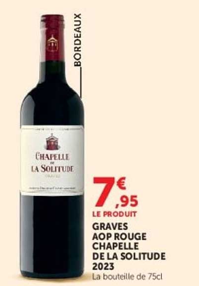 GRAVES AOP ROUGE CHAPELLE DE LA SOLITUDE 2023