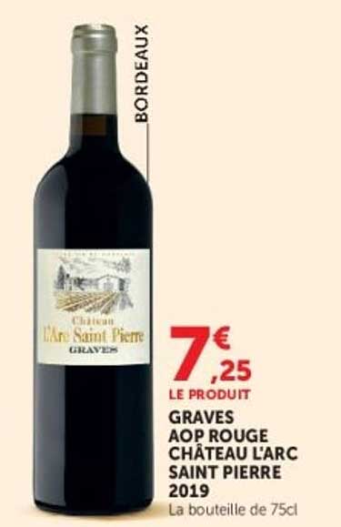 GRAVES AOP ROUGE CHÂTEAU L’ARC SAINT PIERRE 2019