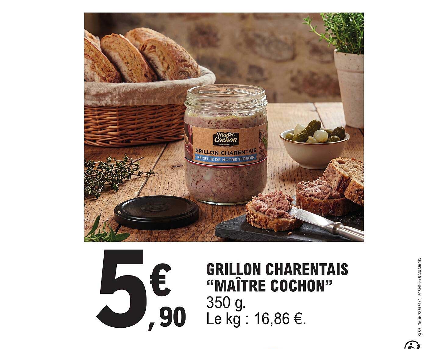 GRILLON CHARENTAIS “MAÎTRE COCHON”