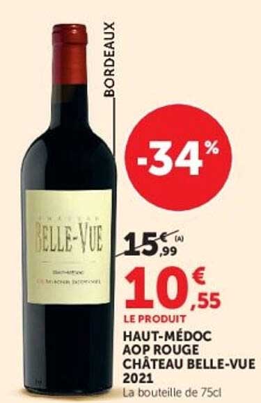 HAUT-MÉDOC AOP ROUGE CHÂTEAU BELLE-VUE 2021