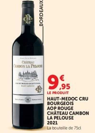HAUT-MEDOC CRU BOURGEOIS AOP ROUGE CHÂTEAU CAMBON LA PELOUSE 2021