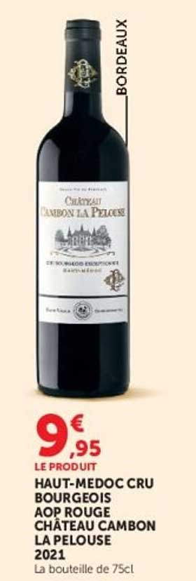 HAUT-MEDOC CRU BOURGEOIS AOP ROUGE CHÂTEAU CAMBON LA PELOUSE 2021