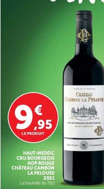 HAUT-MEDOC CRU BOURGEOIS AOP ROUGE CHÂTEAU CAMBON LA PELOUSE 2021