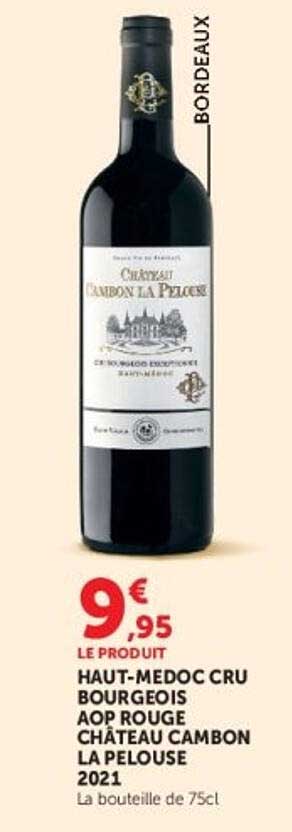 HAUT-MEDOC CRU BOURGEOIS AOP ROUGE CHÂTEAU CAMBON LA PELOUSE 2021