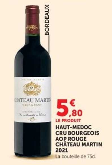 HAUT-MEDOC CRU BOURGEOIS AOP ROUGE CHÂTEAU MARTIN 2021