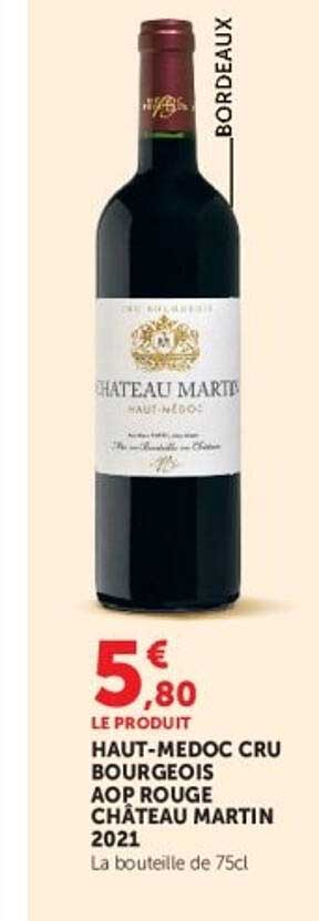 HAUT-MEDOC CRU BOURGEOIS AOP ROUGE CHÂTEAU MARTIN 2021