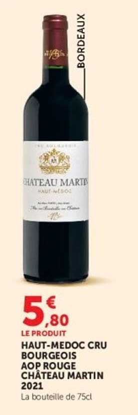 HAUT-MEDOC CRU BOURGEOIS AOP ROUGE CHÂTEAU MARTIN 2021