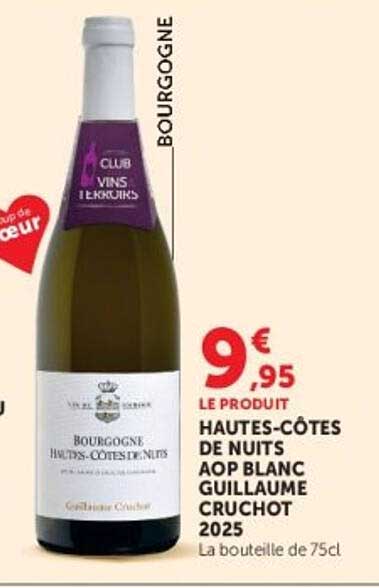 HAUTES-CÔTES DE NUITS AOP BLANC GUILLAUME CRUCHOT 2025