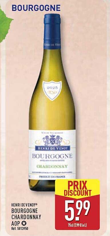 HENRI DE VENOY® BOURGOGNE CHARDONNAY AOP