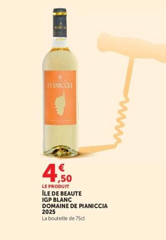 ÎLE DE BEAUTÉ IGP BLANC DOMAINE DE PIANICCIA 2025
