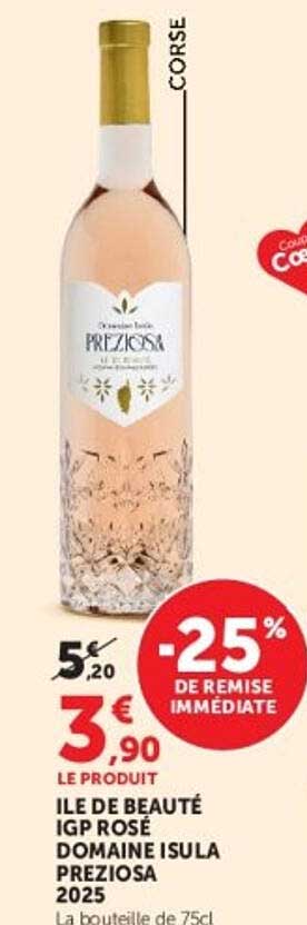 ILE DE BEAUTÉ IGP ROSÉ DOMAINE ISULA PREZIOSA 2025