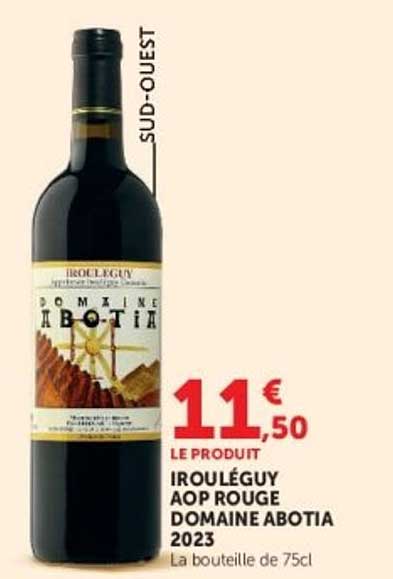 IROULEGUY AOP ROUGE DOMAINE ABOTIA 2023
