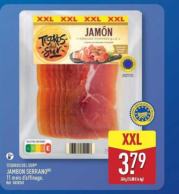 JAMBON SERRANO(8) 11 mois d'affinage. Réf. 5020261