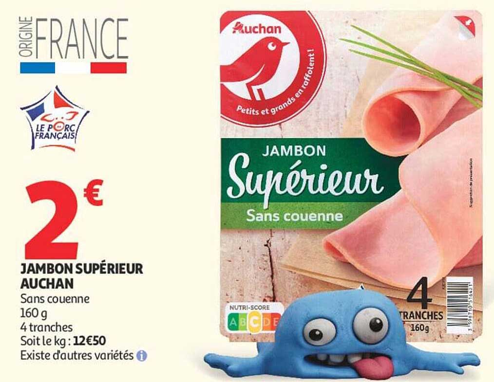 JAMBON SUPÉRIEUR AUCHAN