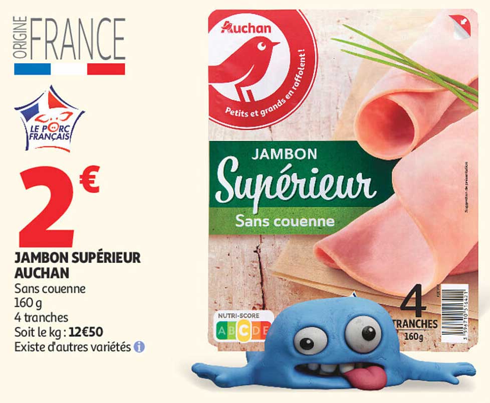 JAMBON SUPÉRIEUR AUCHAN