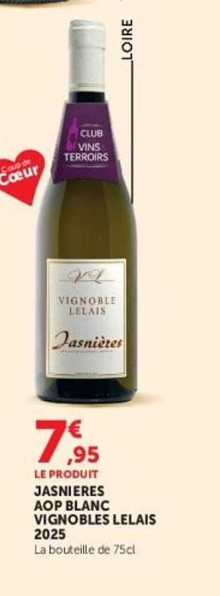 JASNIERES AOP BLANC VIGNOBLES LELAIS 2025
