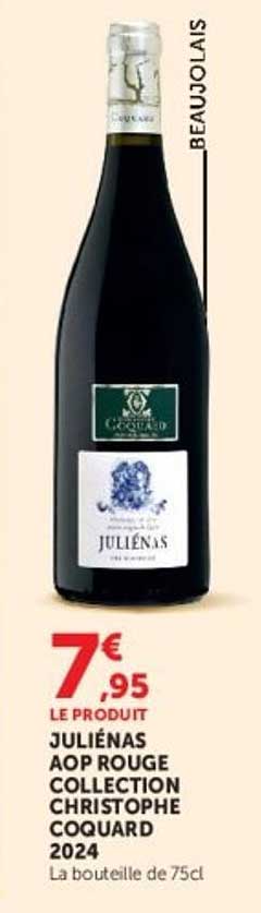 JULIÉNAS AOP ROUGE COLLECTION CHRISTOPHE COQUARD 2024