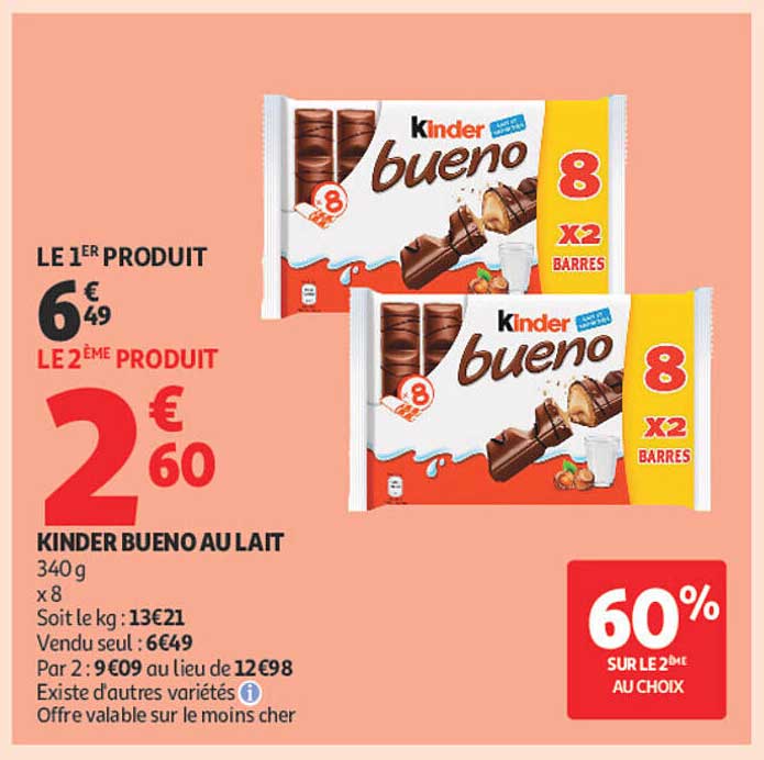 KINDER BUENO AU LAIT