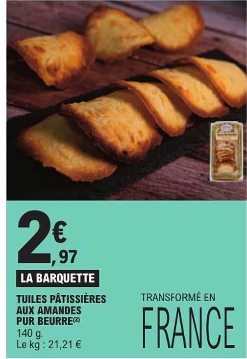 LA BARQUETTE TUILES PATISSIERES AUX AMANDES PUR BEURRE(2)
