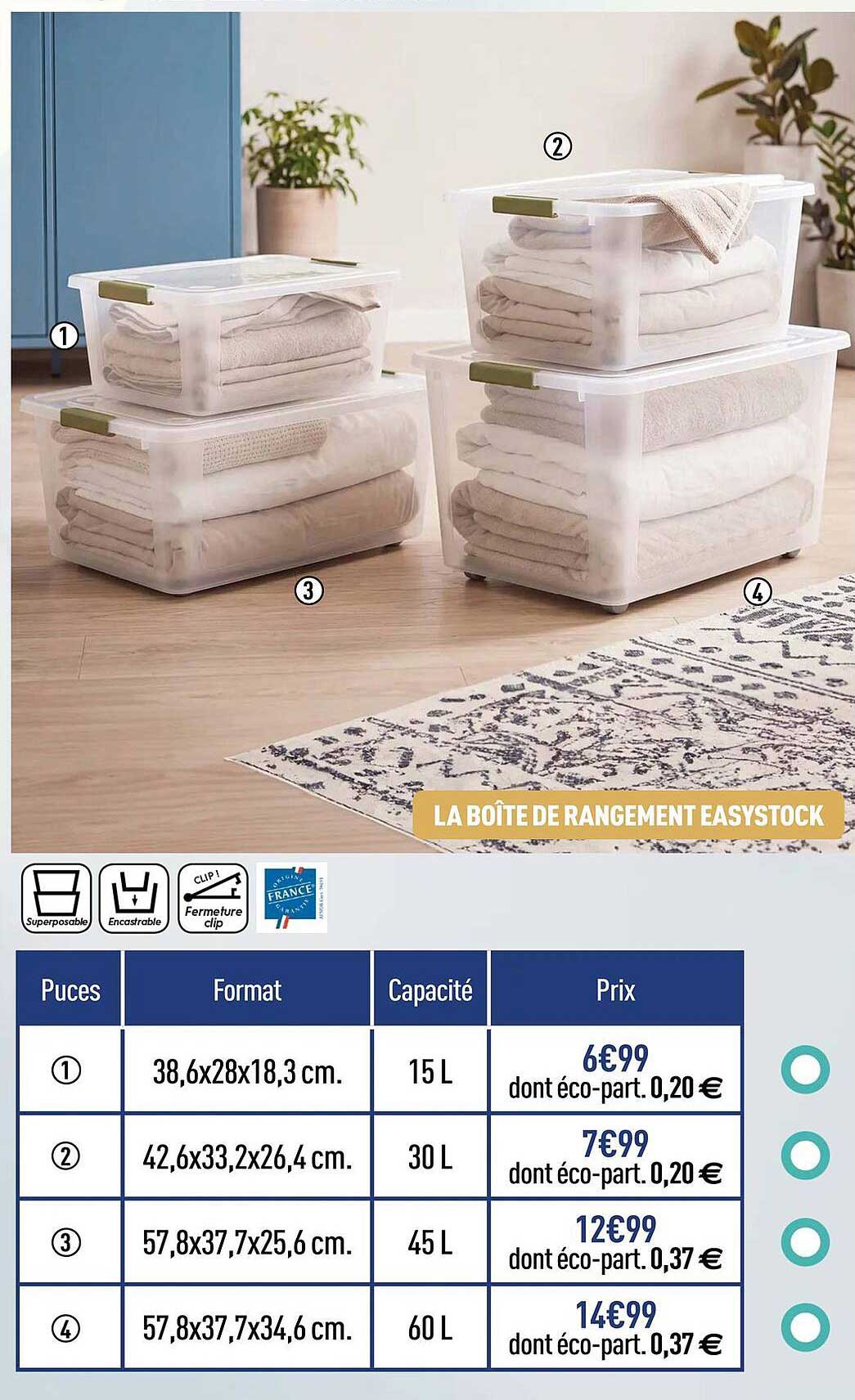 LA BOÎTE DE RANGEMENT EASYSTOCK