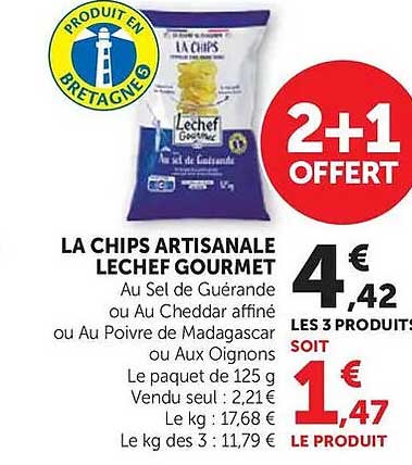 LA CHIPS ARTISANALE LECHEF GOURMET