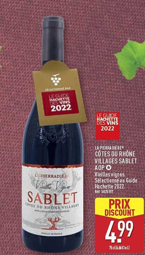 LA PIERRAIÈRE® CÔTES DU RHÔNE VILLAGES SABLET AOP