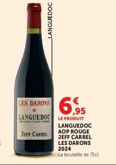 LANGUEDOC AOP ROUGE JEFF CARREL LES DARONS 2024