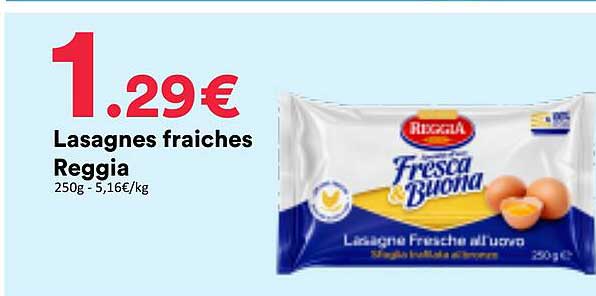 Lasagnes fraiches Reggia