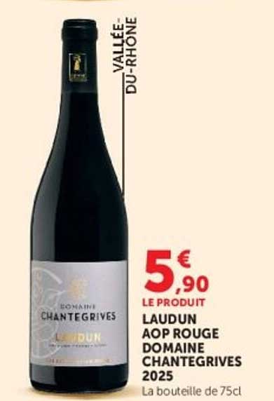 LAUDUN AOP ROUGE DOMAINE CHANTEGRIVES 2025