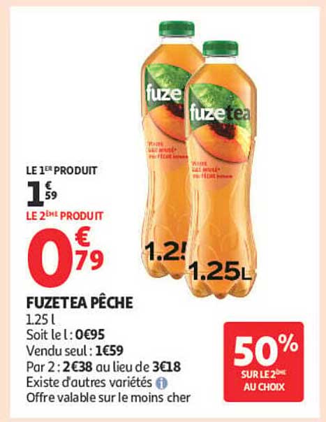 LE 1ER PRODUIT LE 2EME PRODUIT FUZETEA PÊCHE 1.25 l
