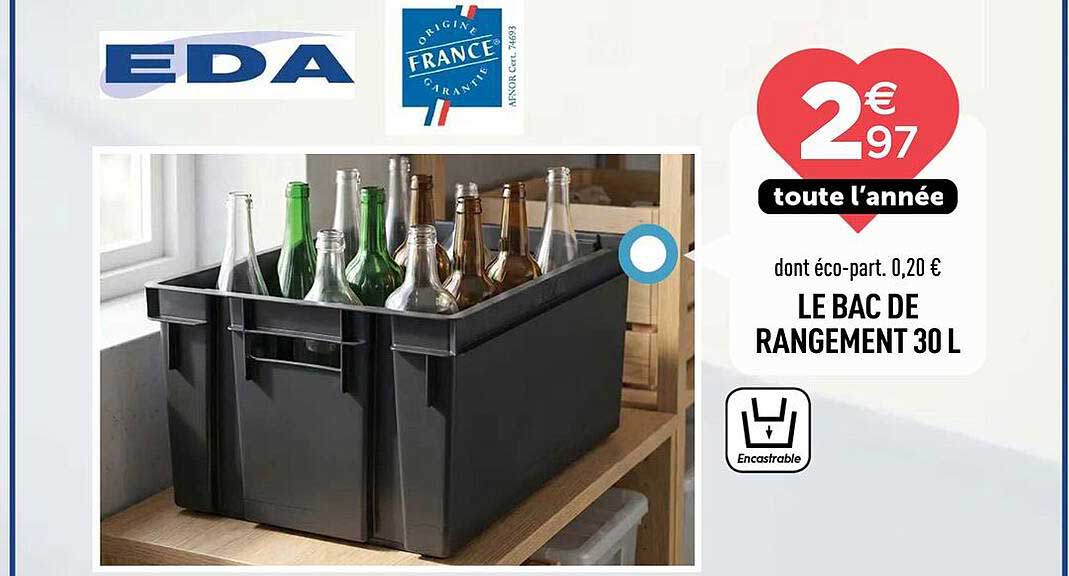 LE BAC DE RANGEMENT 30 L
