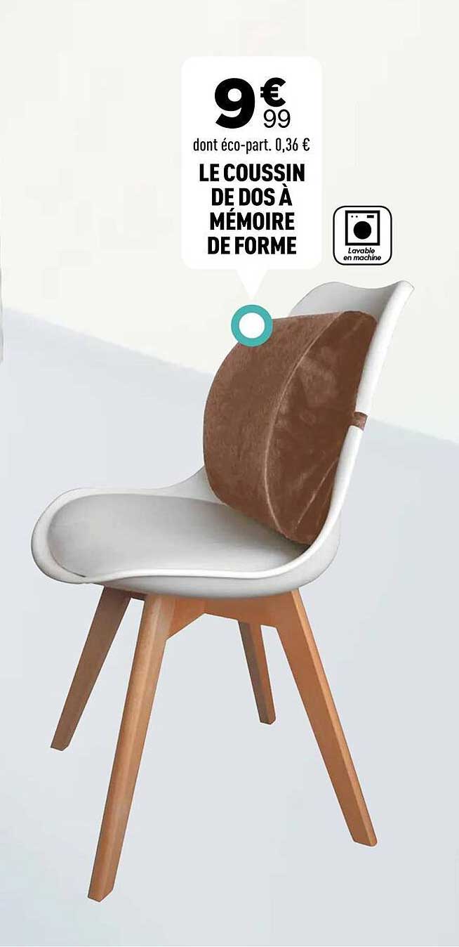 LE COUSSIN DE DOS À MÉMOIRE DE FORME