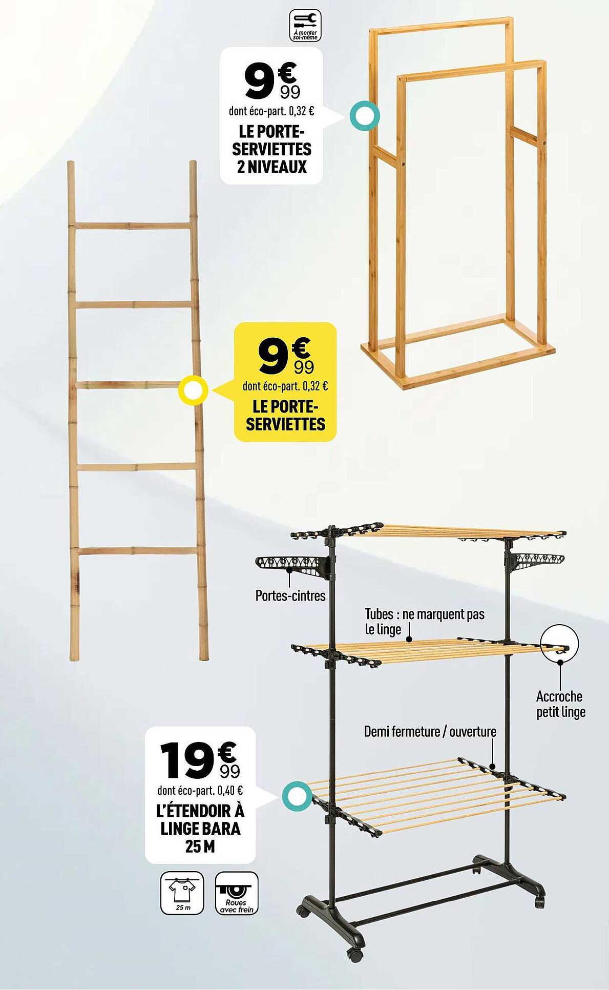 LE PORTE-SERVIETTES 2 NIVEAUX