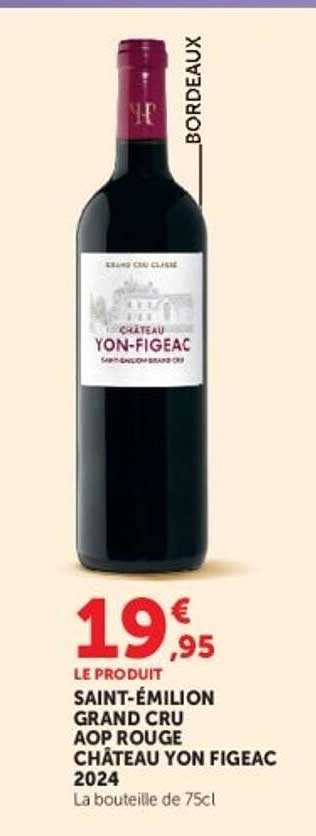 LE PRODUIT SAINT-ÉMILION GRAND CRU AOP ROUGE CHÂTEAU YON FIGEAC 2024