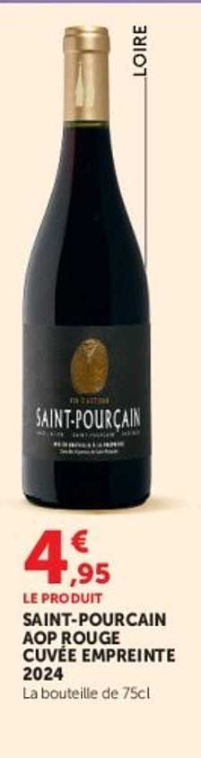 LE PRODUIT SAINT-POURCAIN AOP ROUGE CUVEE EMPREINTE 2024