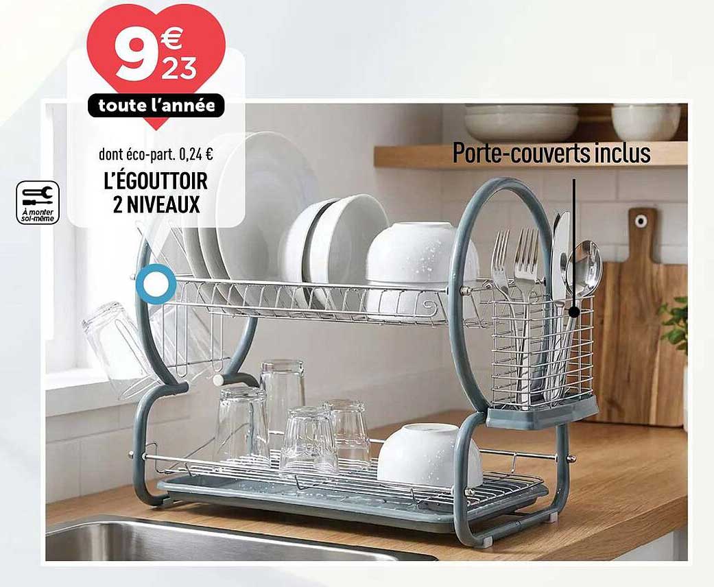 L'ÉGOUTTOIR 2 NIVEAUX